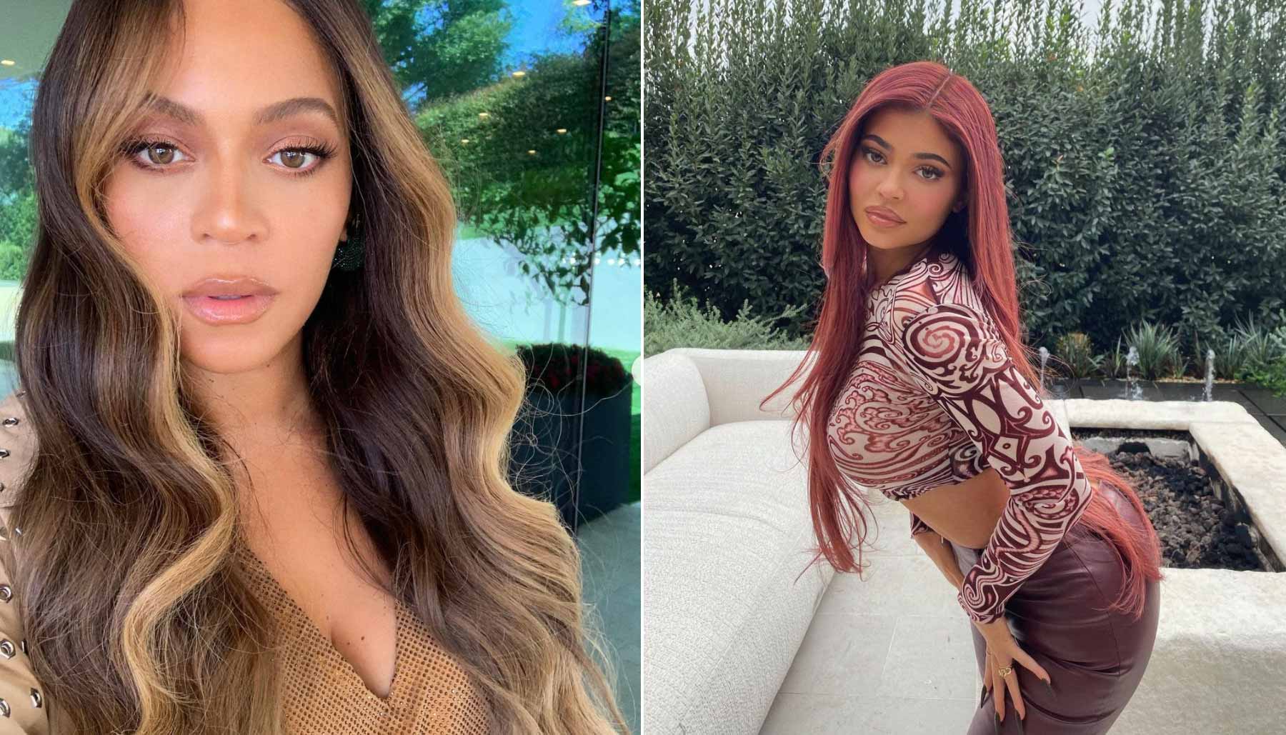 Beyonce and Kylie Jenner, hair trends