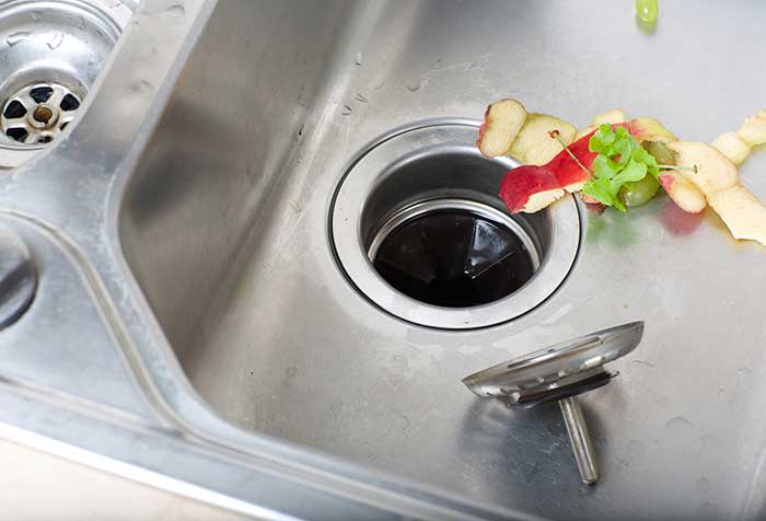 sink with a garbage disposal