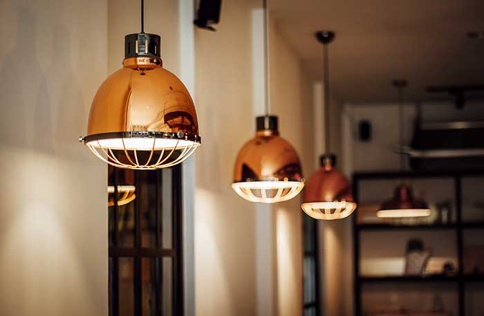 copper hanging light fixtures