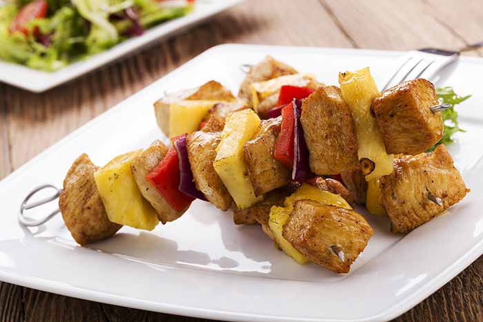 teriyaki chicken pineapple skewers