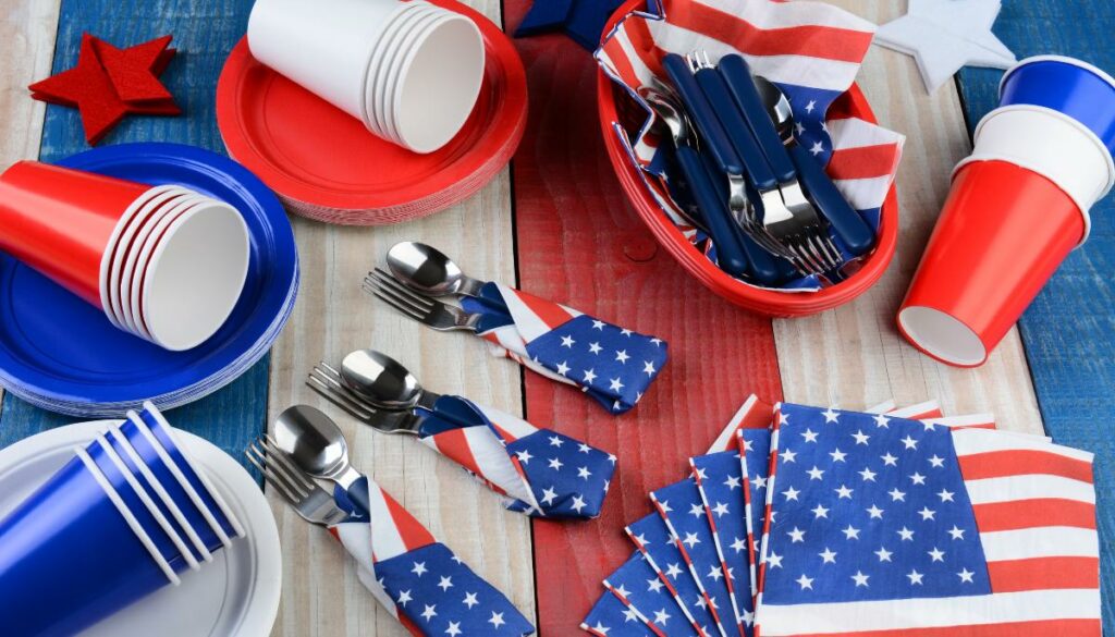 4th of July plates