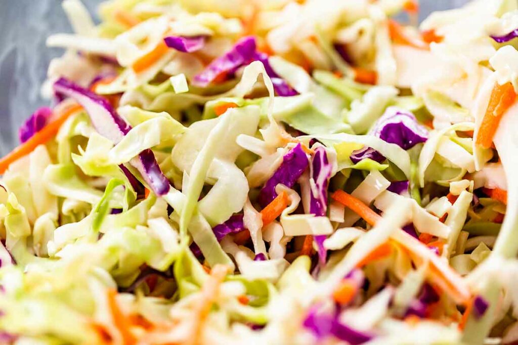 coleslaw closeup