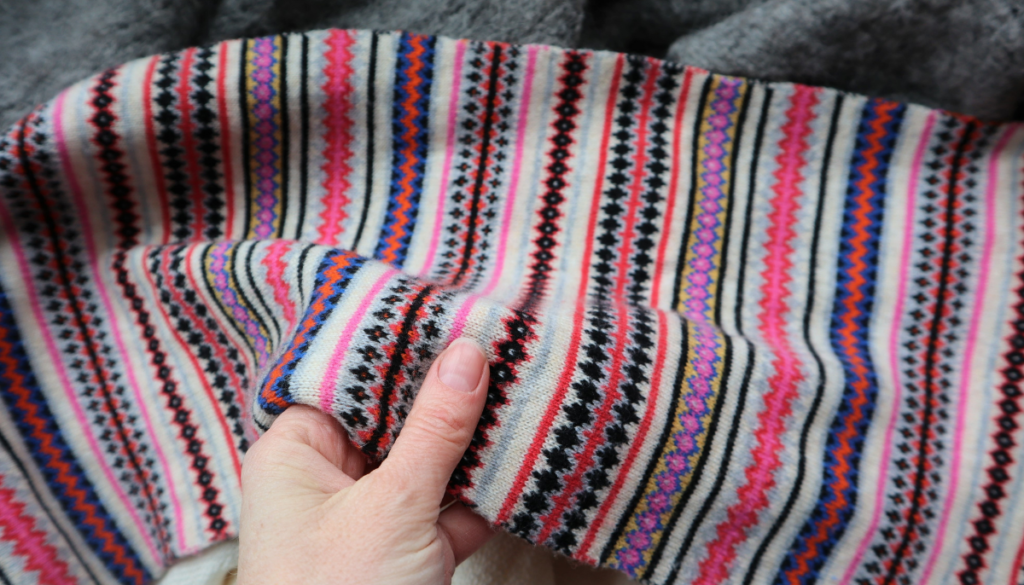 Fair Isle print scarf