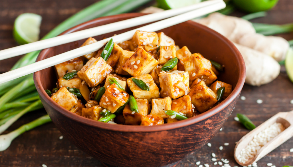 Seasoned tofu dish