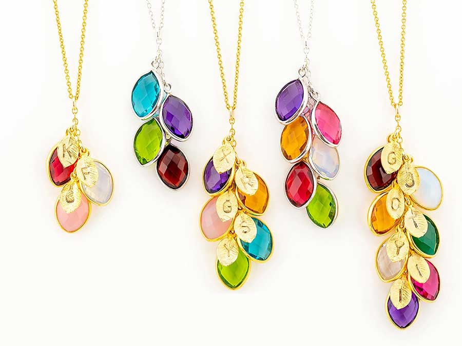 unique necklaces made with birthstones