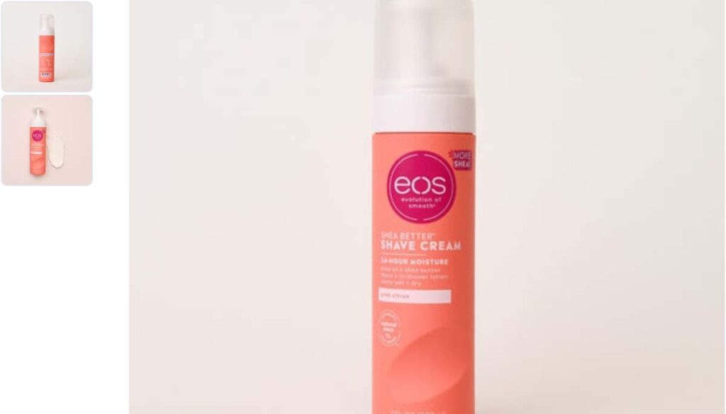 Eos shave cream