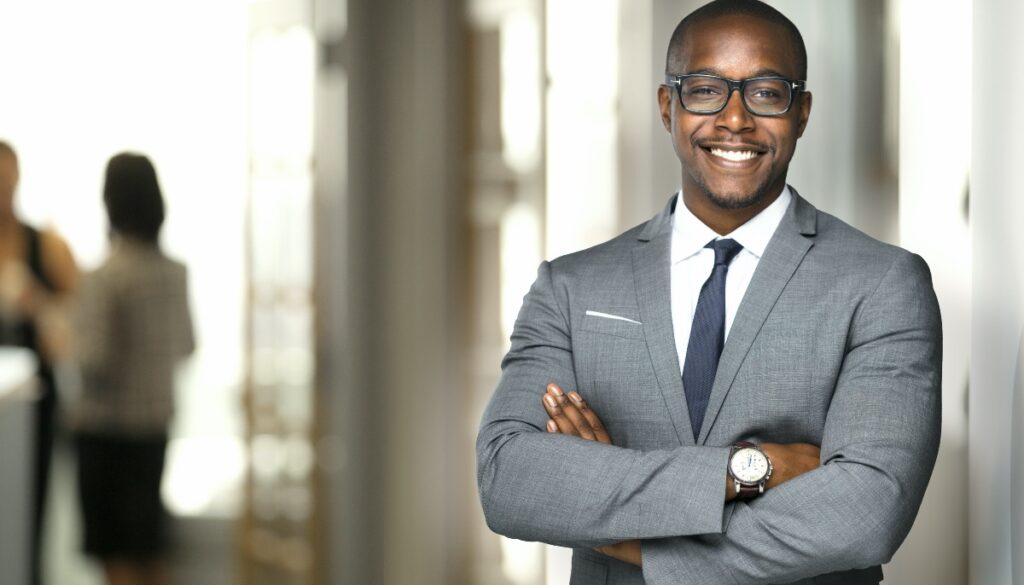 a man in a business suit