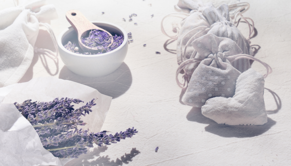 Dried lavender and sachets