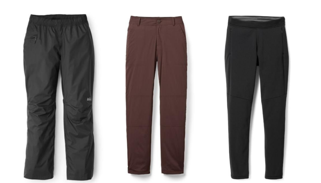 Three pairs of winter pants found at REI Co-op 