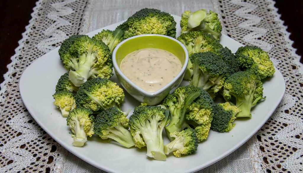 broccoli and dip