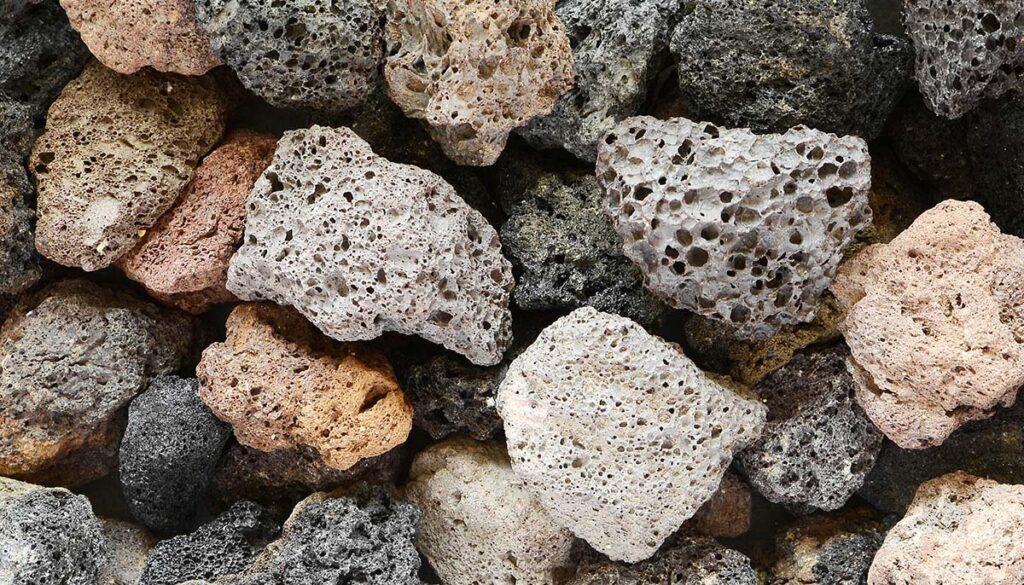 Volcanic stones used to make pumice stones