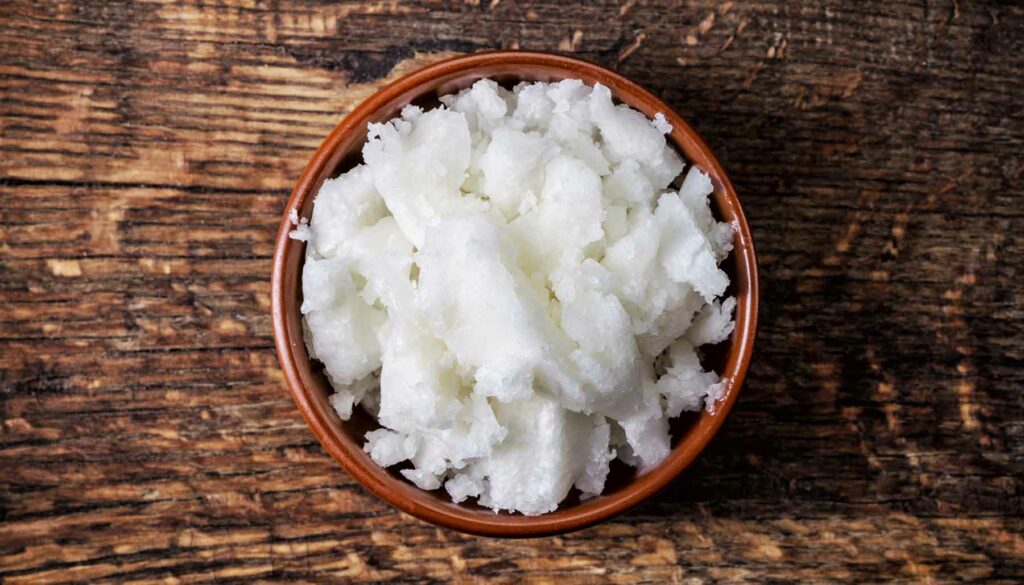 coconut oil in a bowl