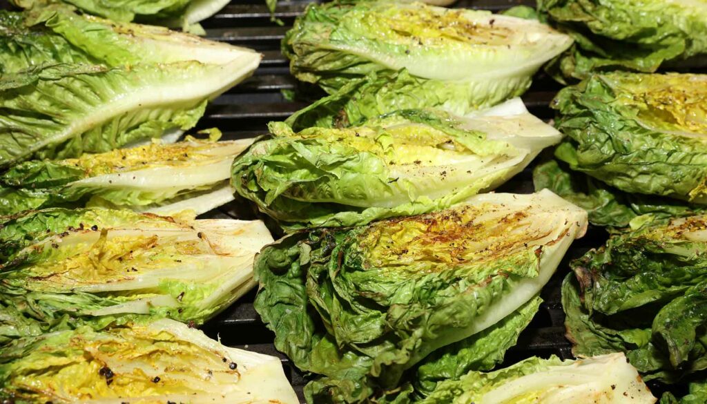 grilled romaine lettuce