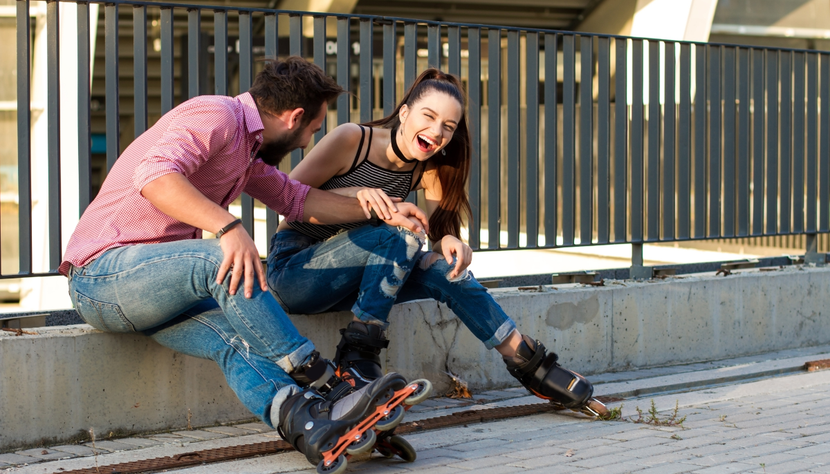 Понравившийся ролик. The Roller Blades are on the Sofa.