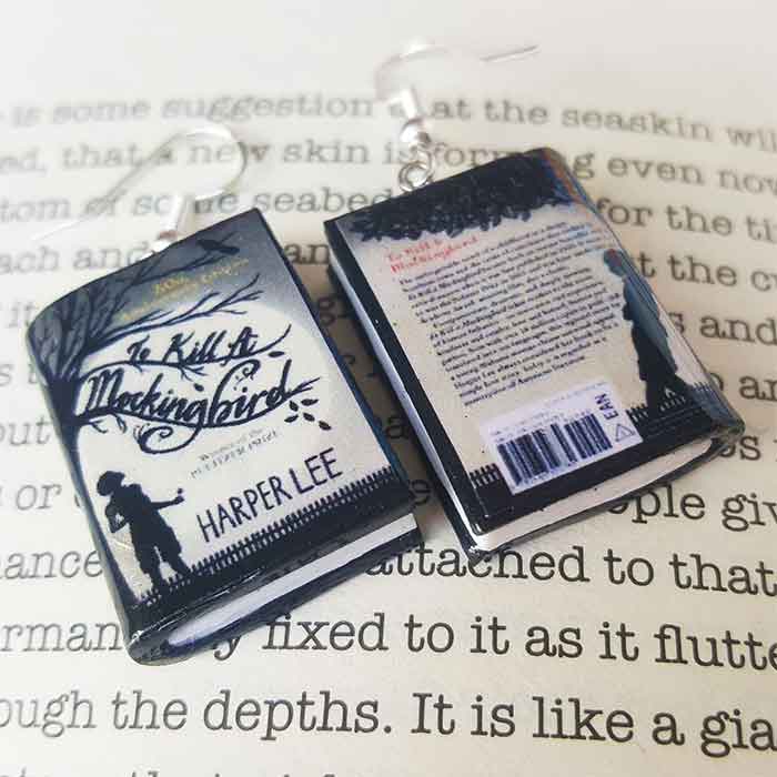 Custom Book Earrings