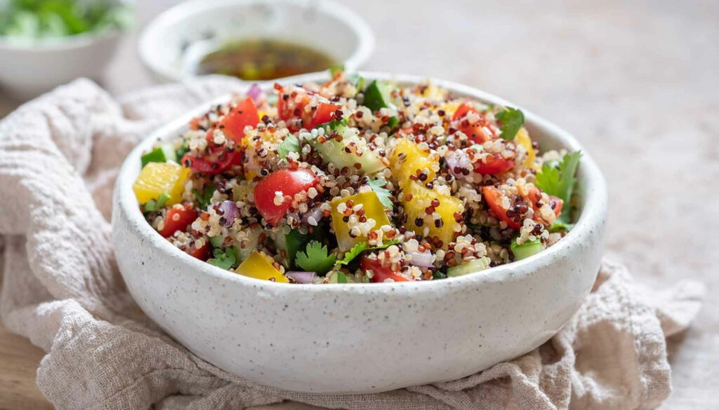 quinoa salad with vegetables