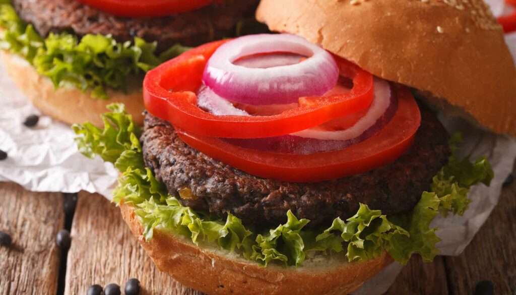 black bean burger