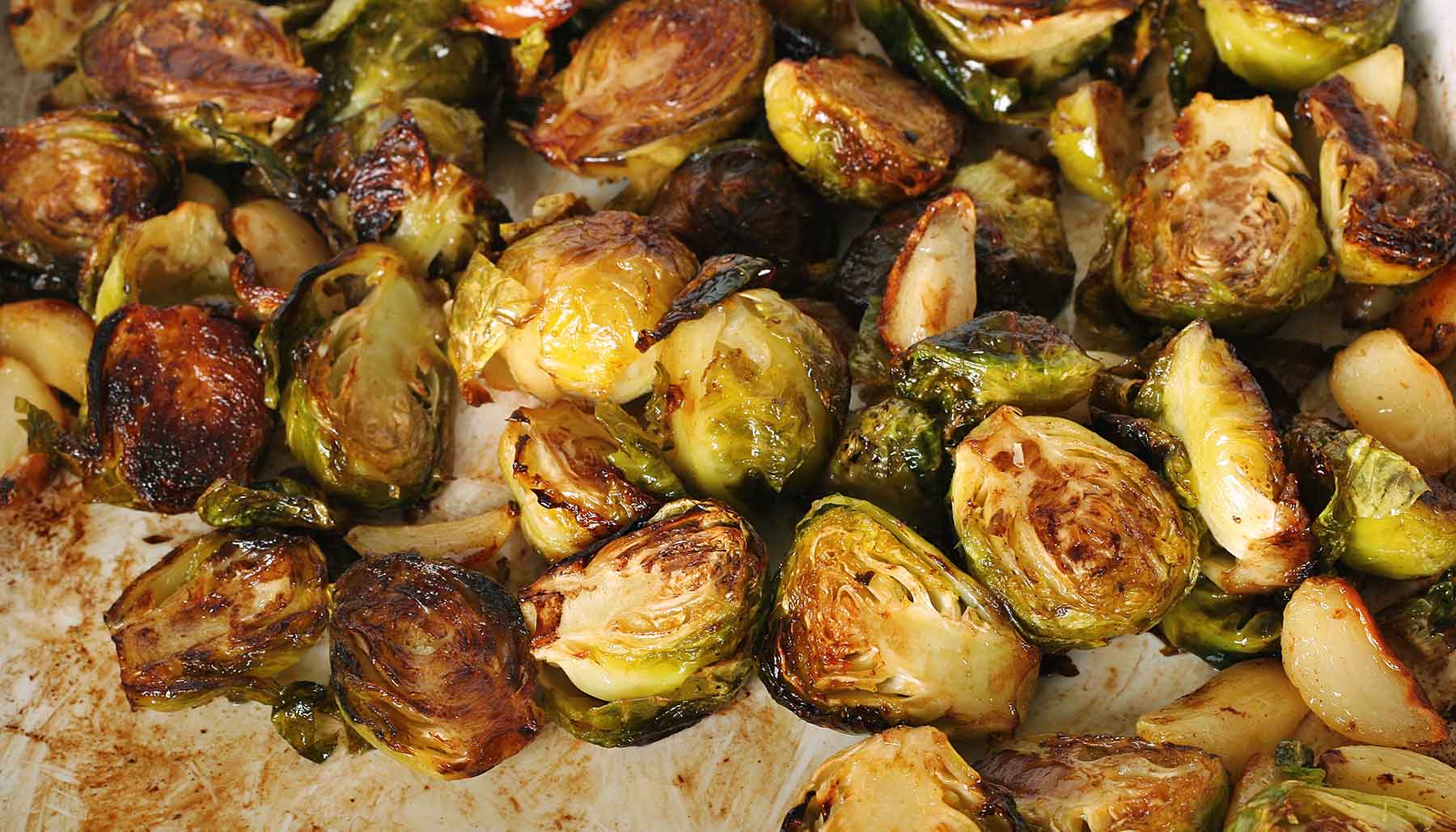 Browned Brussels sprouts