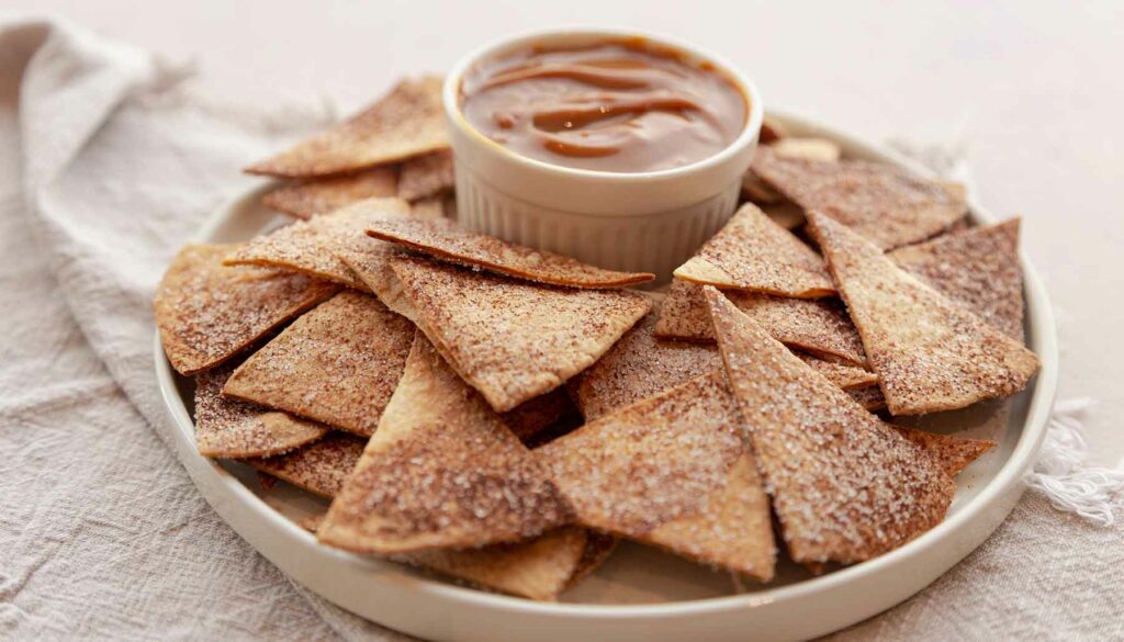 cinnamon sugar tortilla chips