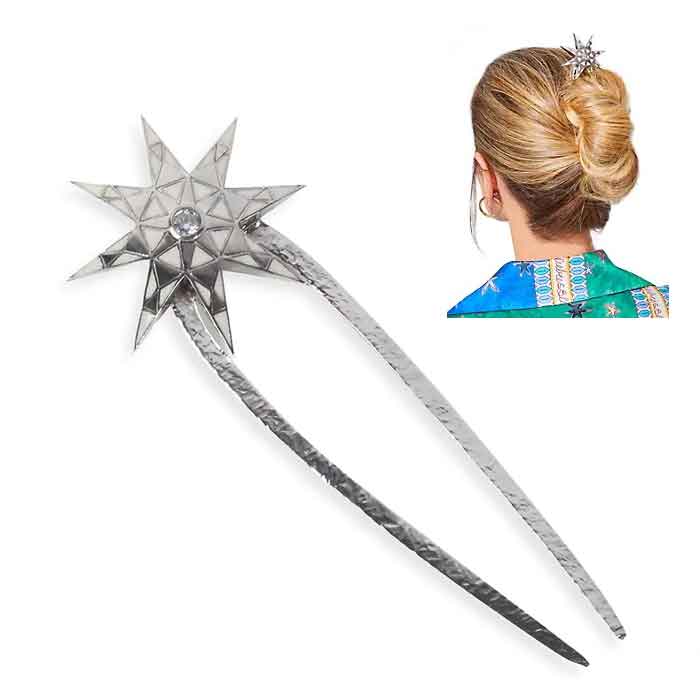 Crystal Embellished Star Hair Pin