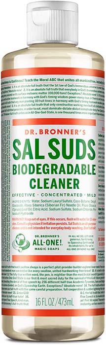 Dr Bronner's sal suds biodegradable cleaner