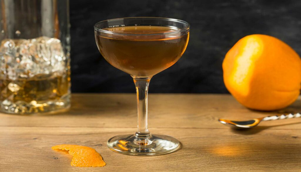 Tipperary cocktail made with Irish whiskey